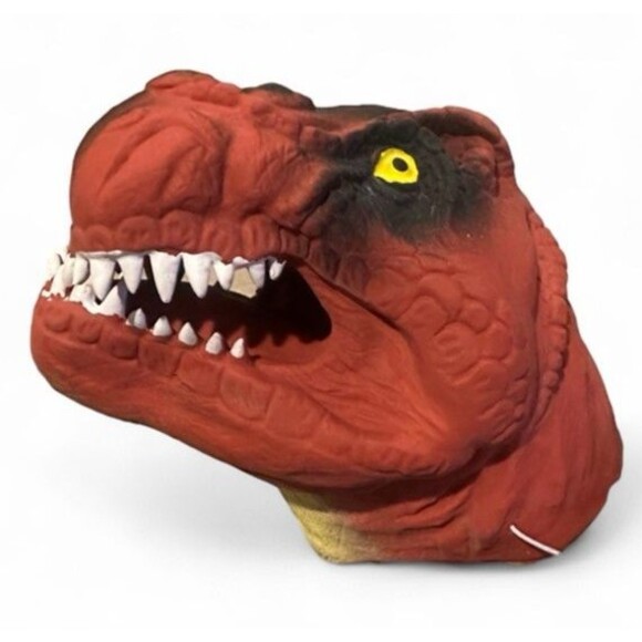 Keycraft Set of 2 T-Rex Hand Puppets Marionnettes New With Tags - Picture 4 of 4